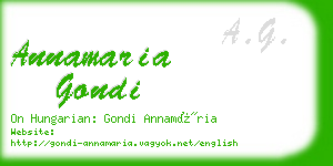 annamaria gondi business card